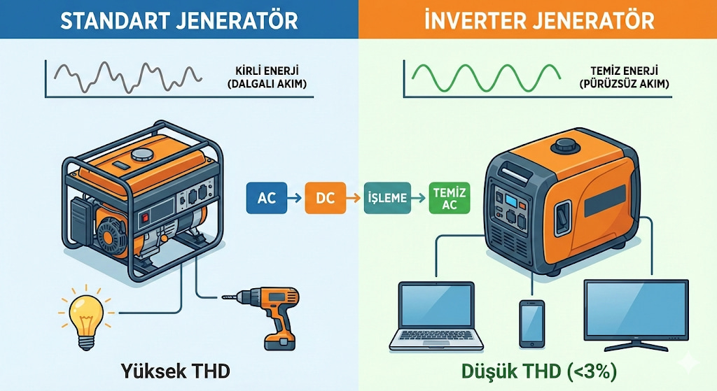 standart vs inverter